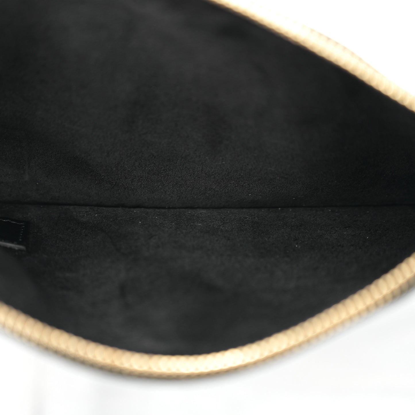 Calfskin Suede North South Reversible Shopping Tote Black