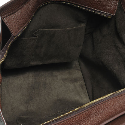 Celine Pebbled Leather Mini Luggage Chocolate 5 of 7