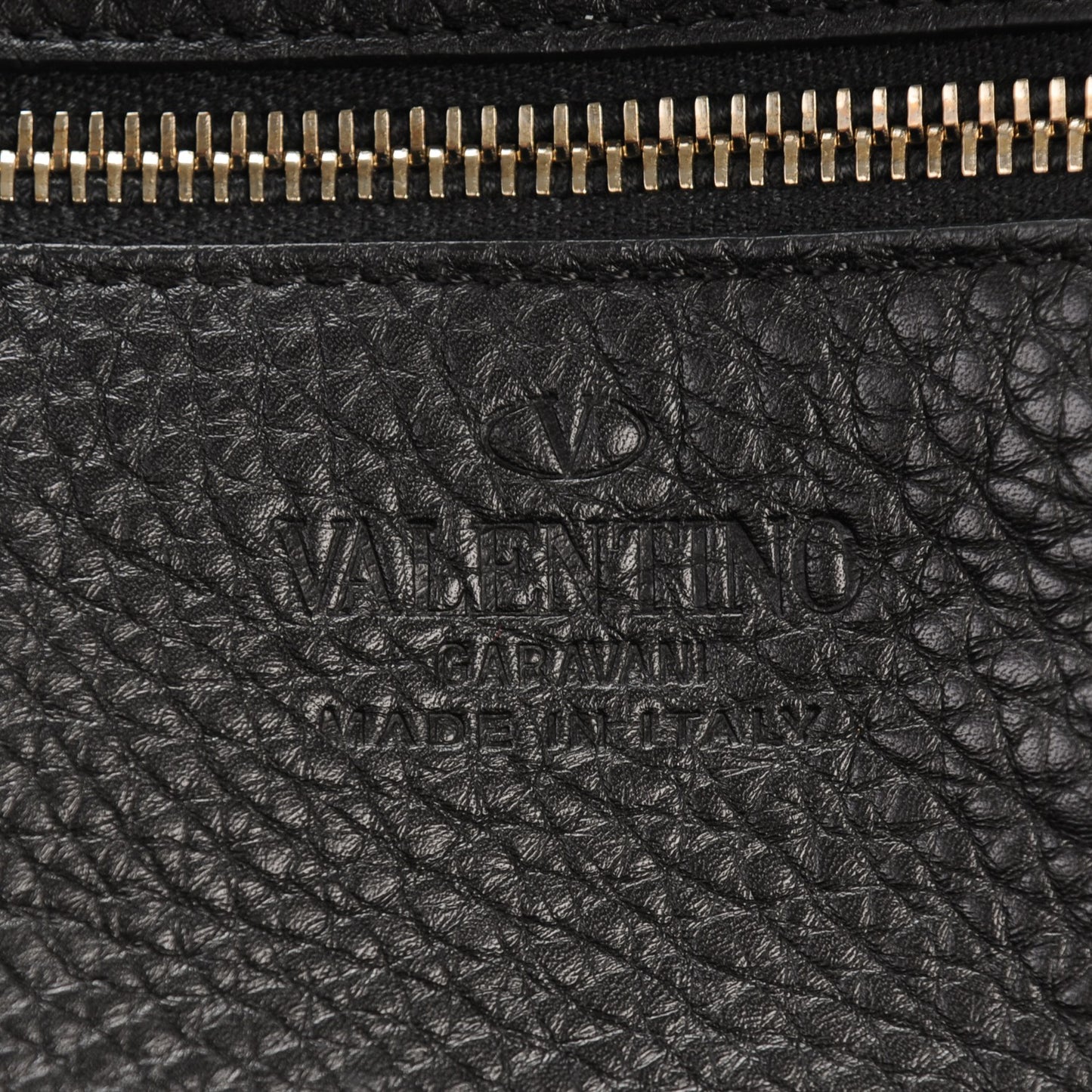 Alce Printed Calfskin Medium Rockstud Tote Black