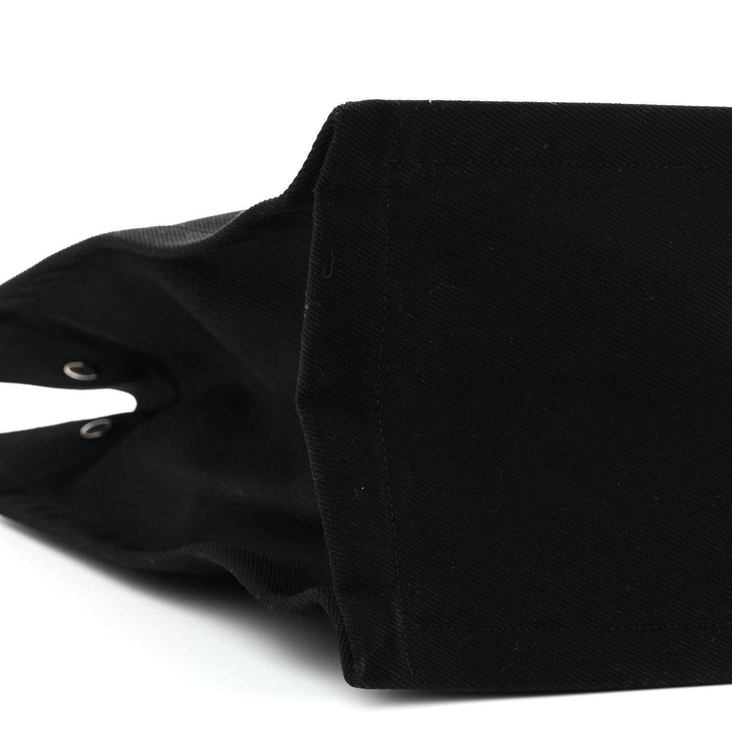 Saint Laurent Linen Calfskin Rive Gauche Tote Black 9 of 10