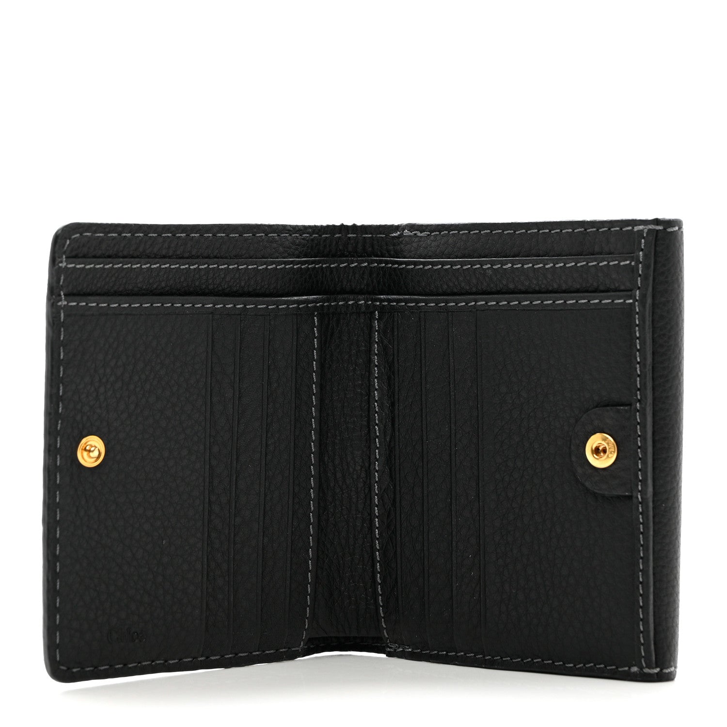 Chloe Grained Calfskin Marcie Square Wallet Black 5 of 7