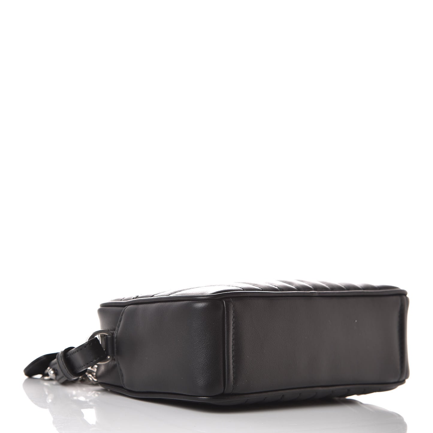 Soft Calfskin Diagramme Crossbody Bag Black