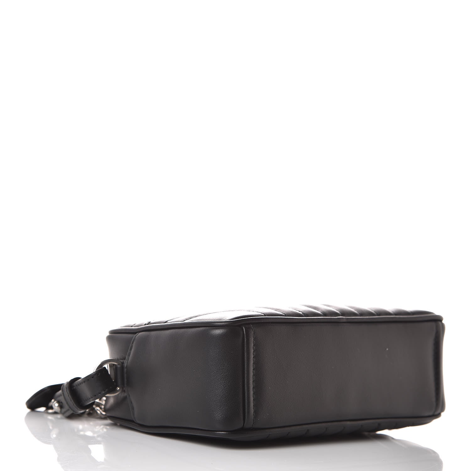 Prada Soft Calfskin Diagramme Crossbody Bag Black 4 of 9