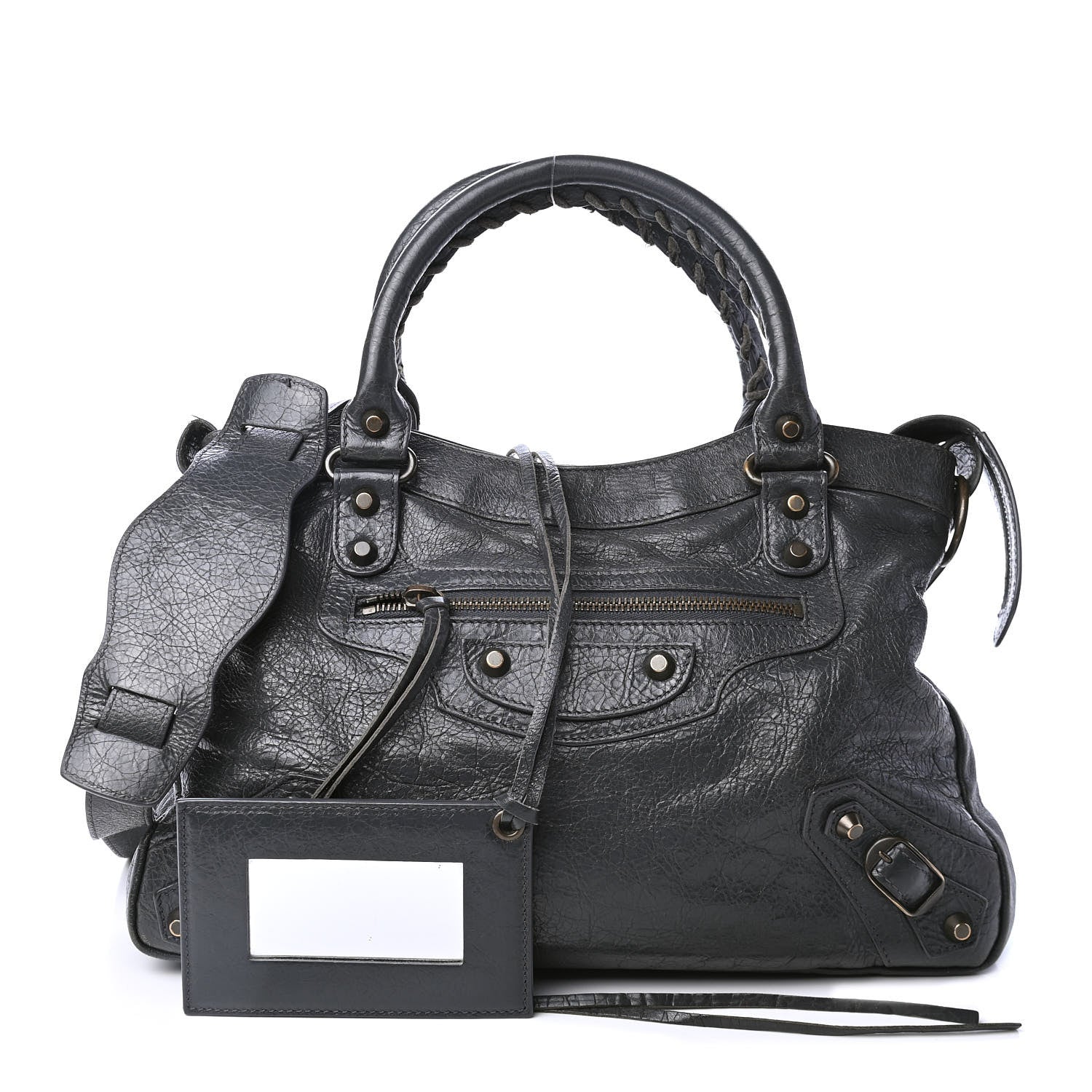 Balenciaga Agneau Classic Hardware Town Gris Fossile 1 of 4