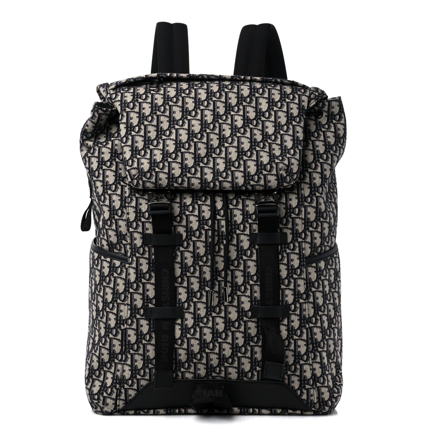 Christian Dior Oblique Explorer Backpack Blue Black 1 of 9