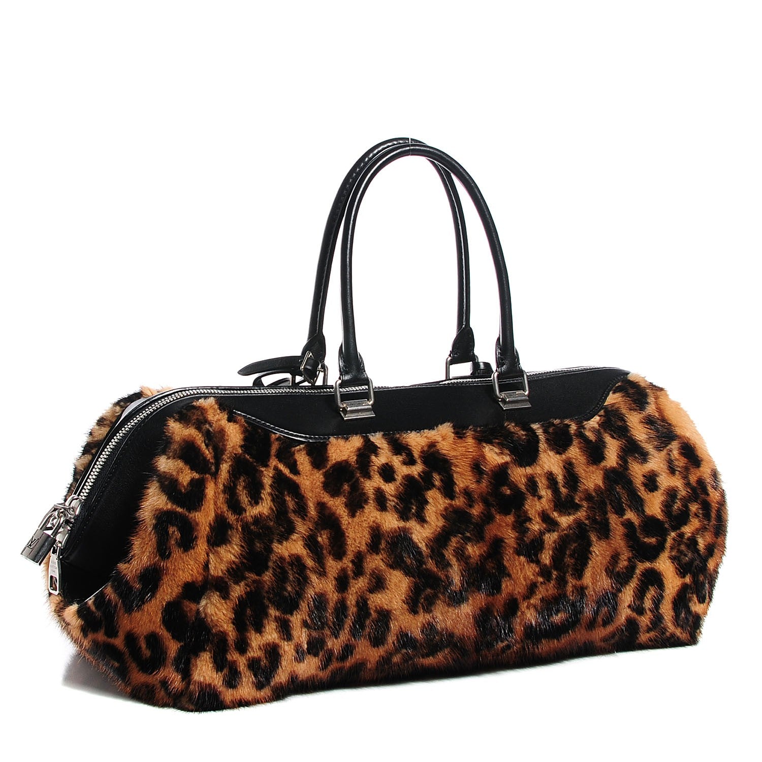Louis Vuitton Leopard Mink Fur East West 3 of 7