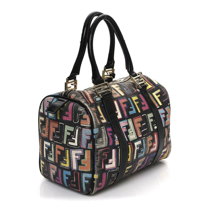 Fendi Zucca Spalmati Vitello FF Multicolor Forever Boston Multicolor Black 5 of 31
