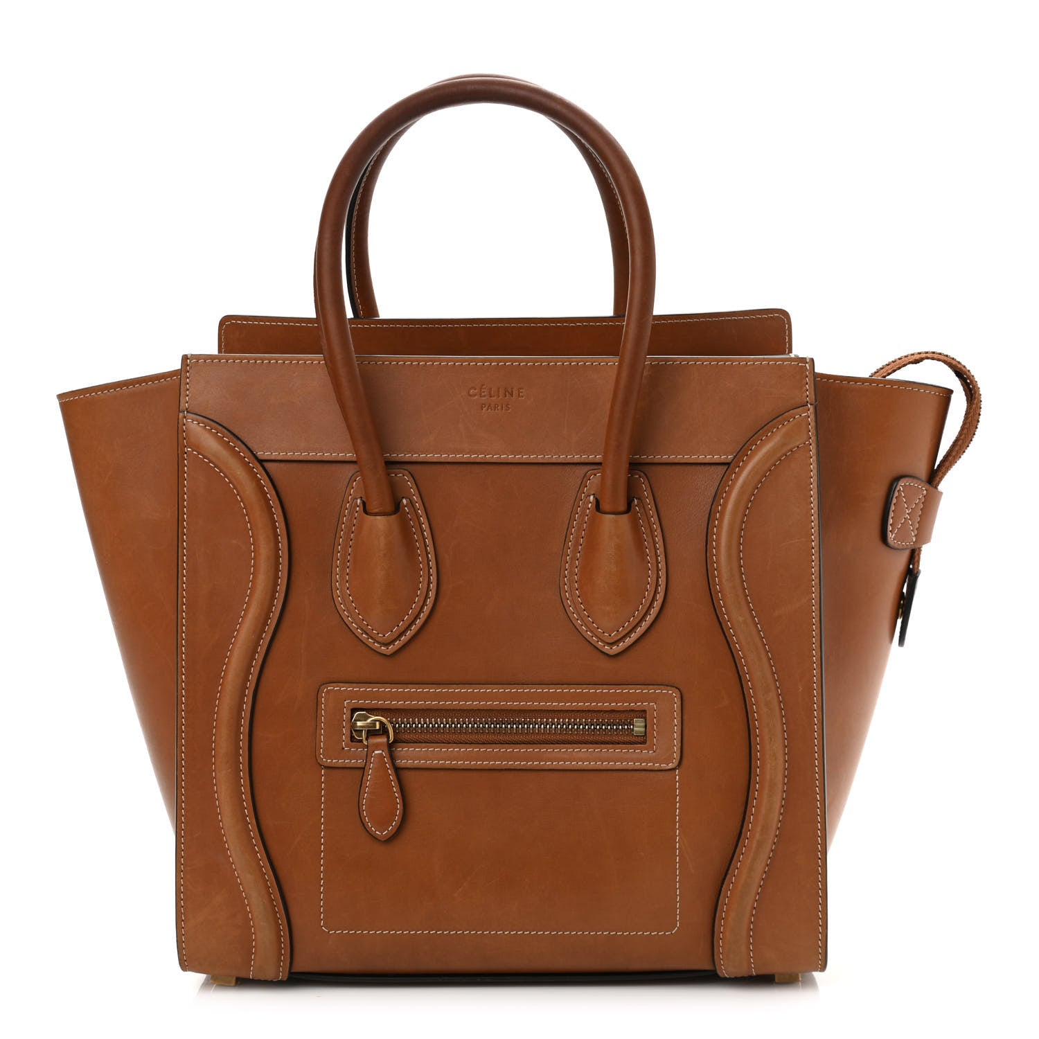 Celine Natural Calfskin Micro Luggage Tan 1 of 26