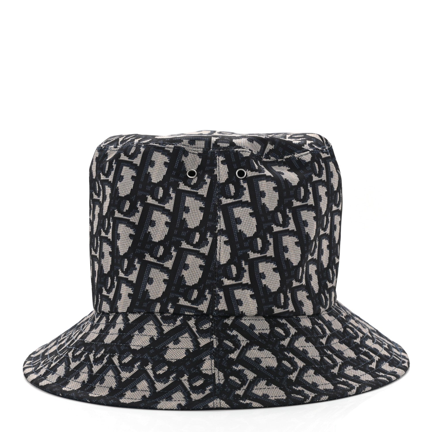 Christian Dior Oblique Reversible Teddy-D Brim Bucket Hat 59 Blue 6 of 17