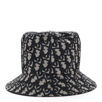 Christian Dior Oblique Reversible Teddy-D Brim Bucket Hat 59 Blue 6 of 17