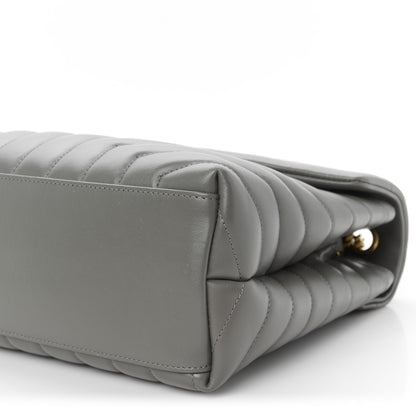Saint Laurent Calfskin Y Quilted Monogram Medium Loulou Chain Satchel Pebble 11 of 11