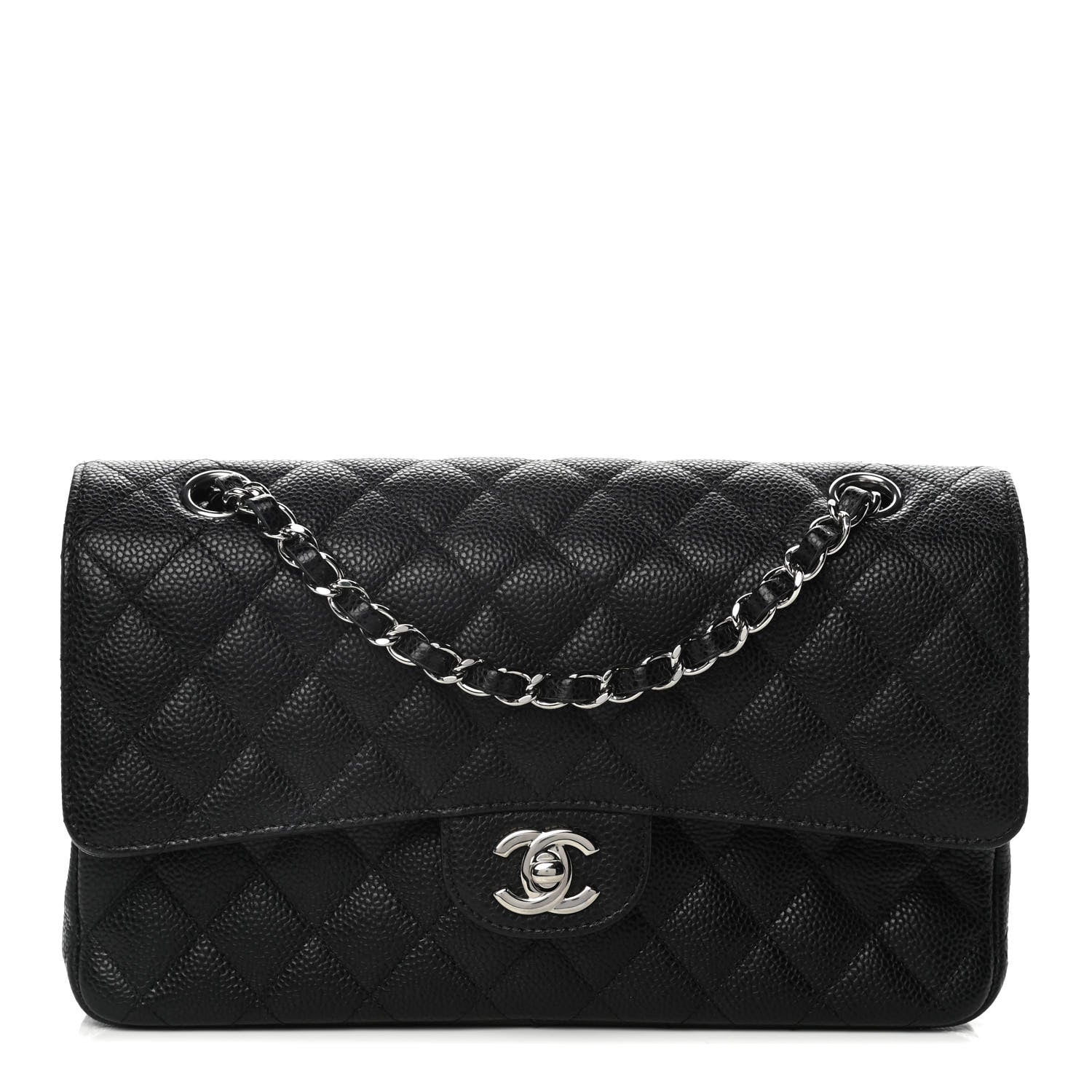 Chanel Caviar Quilted Medium Double Flap Black 1 of 11