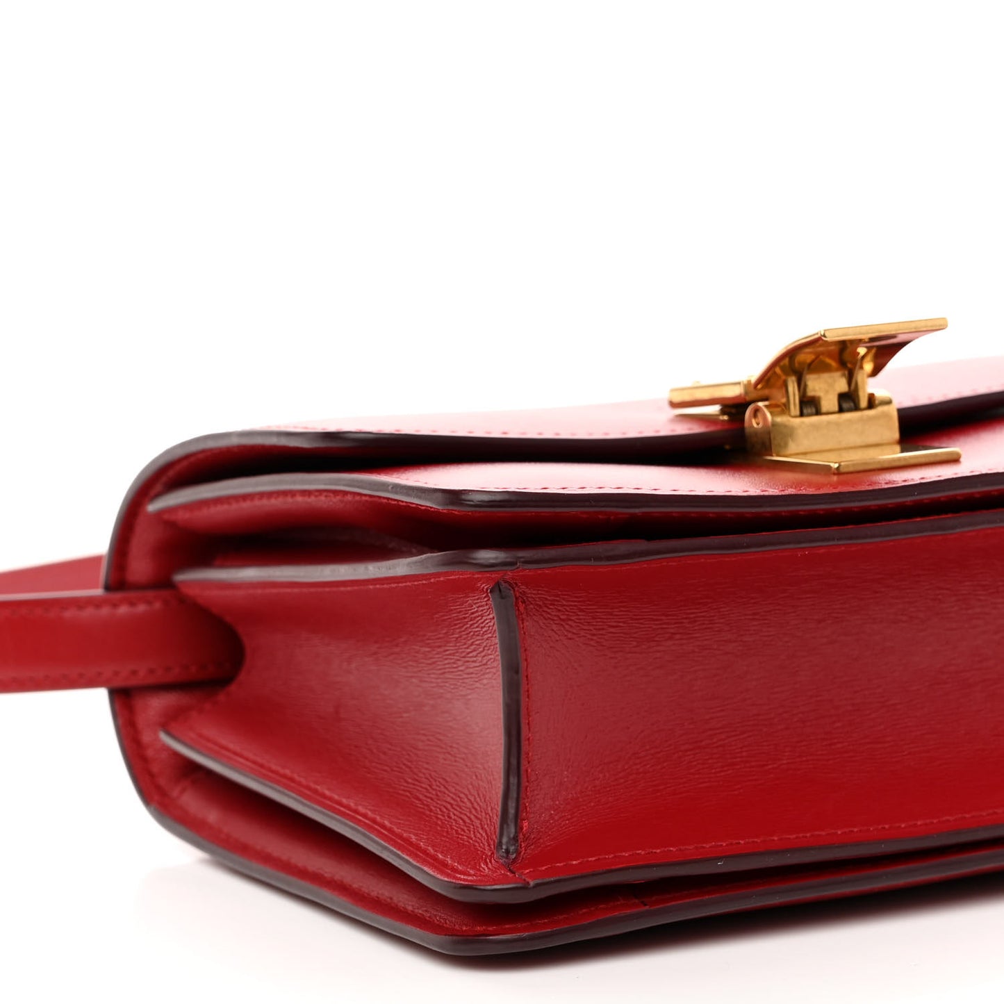 Box Calfskin Small Classic Box Flap Bag Red