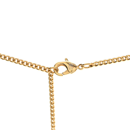 Chanel Pearl Crystal Twisted CC Drop Necklace Gold 4 of 5