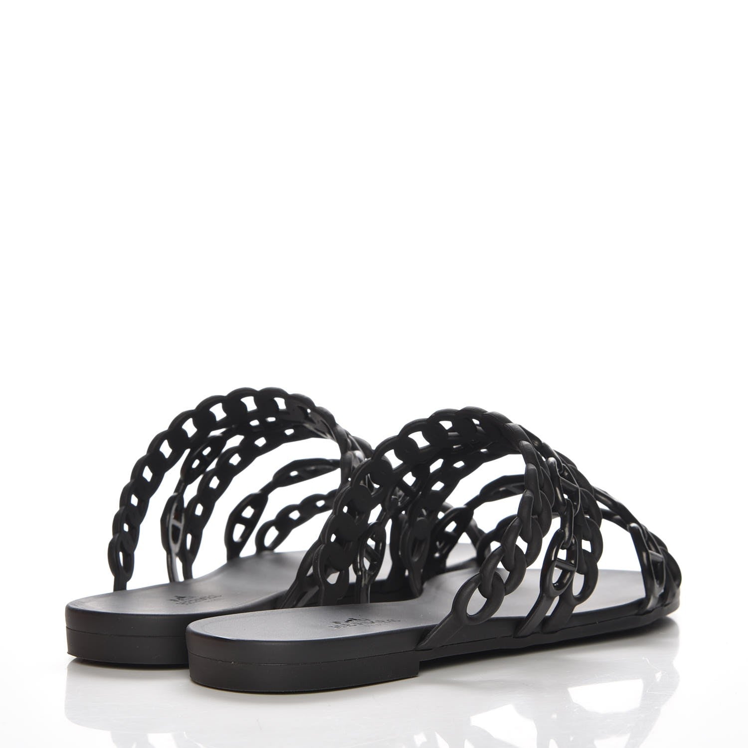 Hermes Chaine d'Ancre Nude Sandals 37 Black 4 of 8