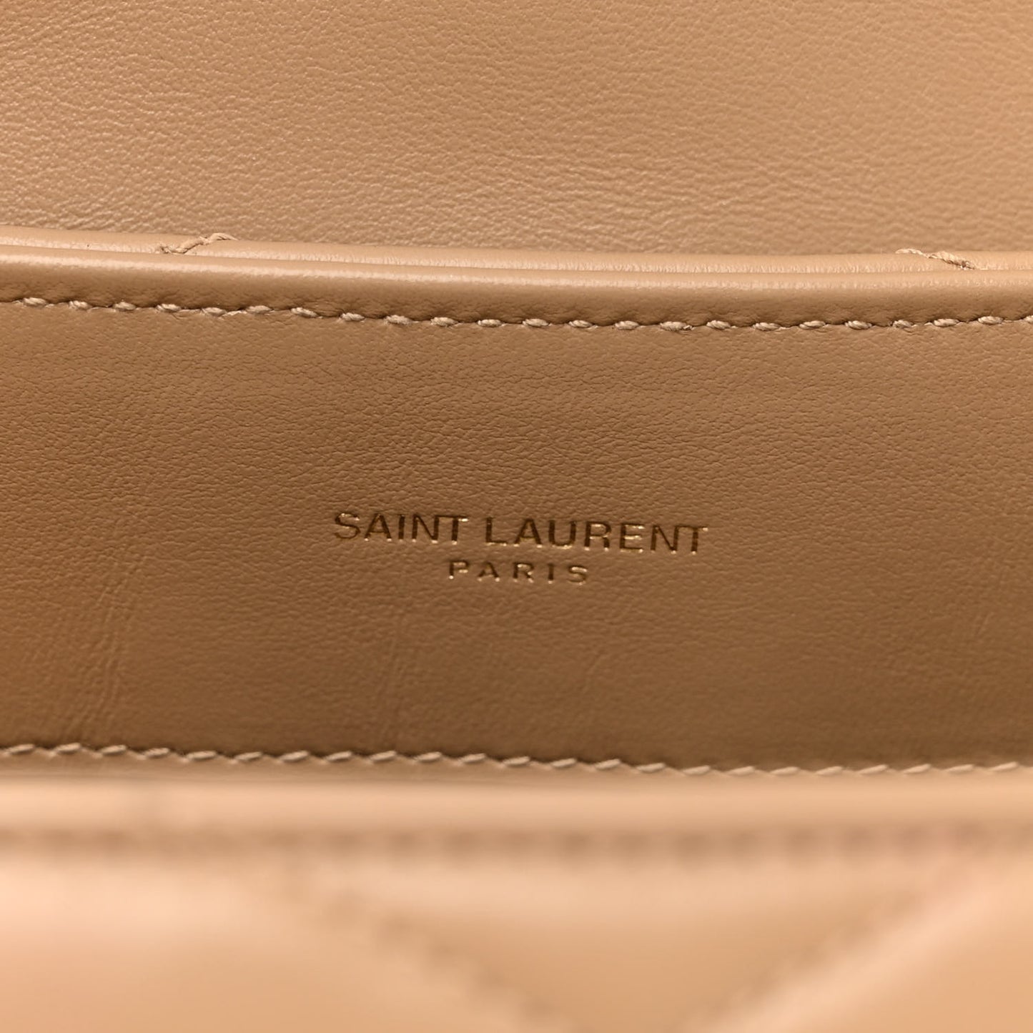 Calfskin Y Quilted Monogram Medium Loulou Chain Satchel Dark Beige