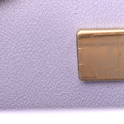 Chanel Lambskin Quilted Mini Top Handle Rectangular Flap Light Purple 7 of 10