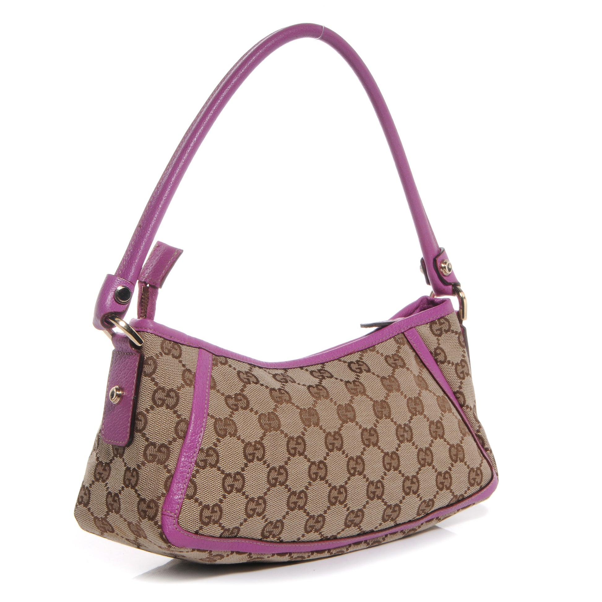 Gucci Monogram Abbey Pochette Fuchsia 3 of 7