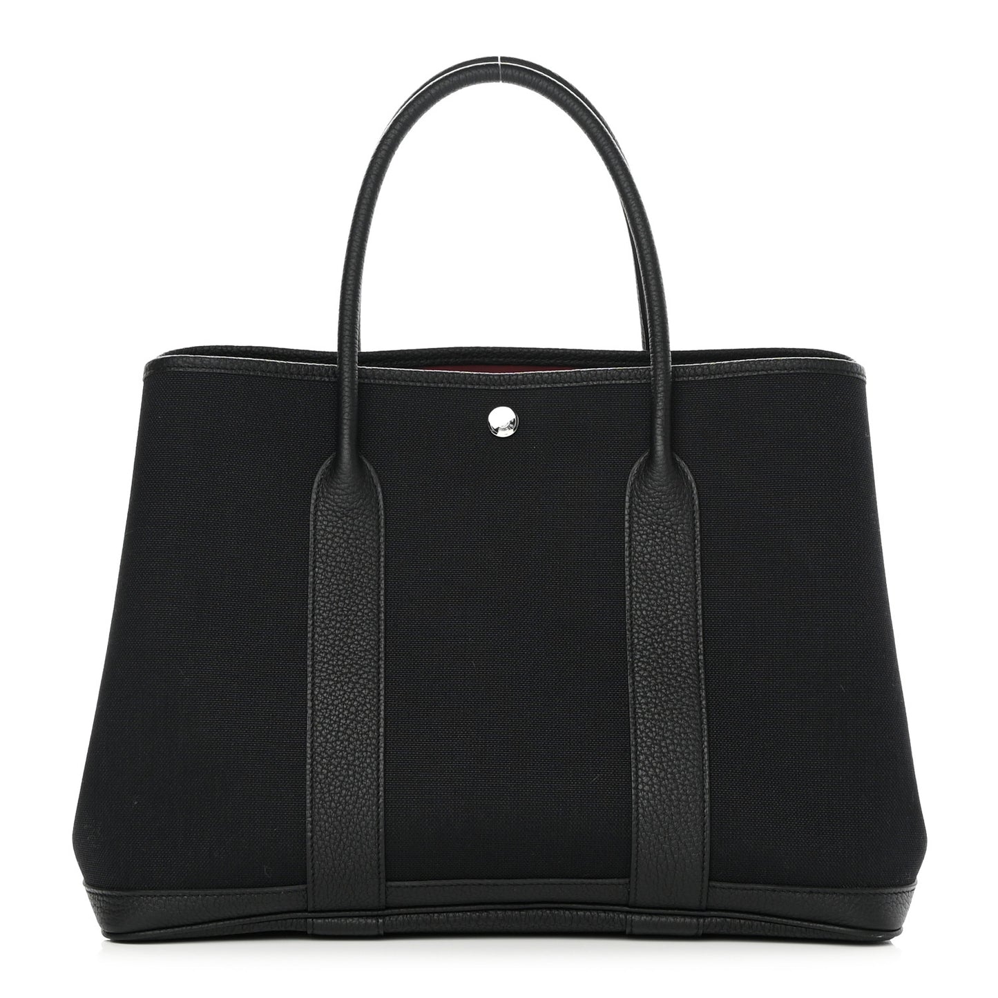 Toile Militaire Negonda Verso Garden Party Tote 36 MM Black Rouge H