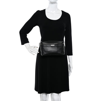 Saint Laurent Calfskin City Belt Bag Black 2 of 10