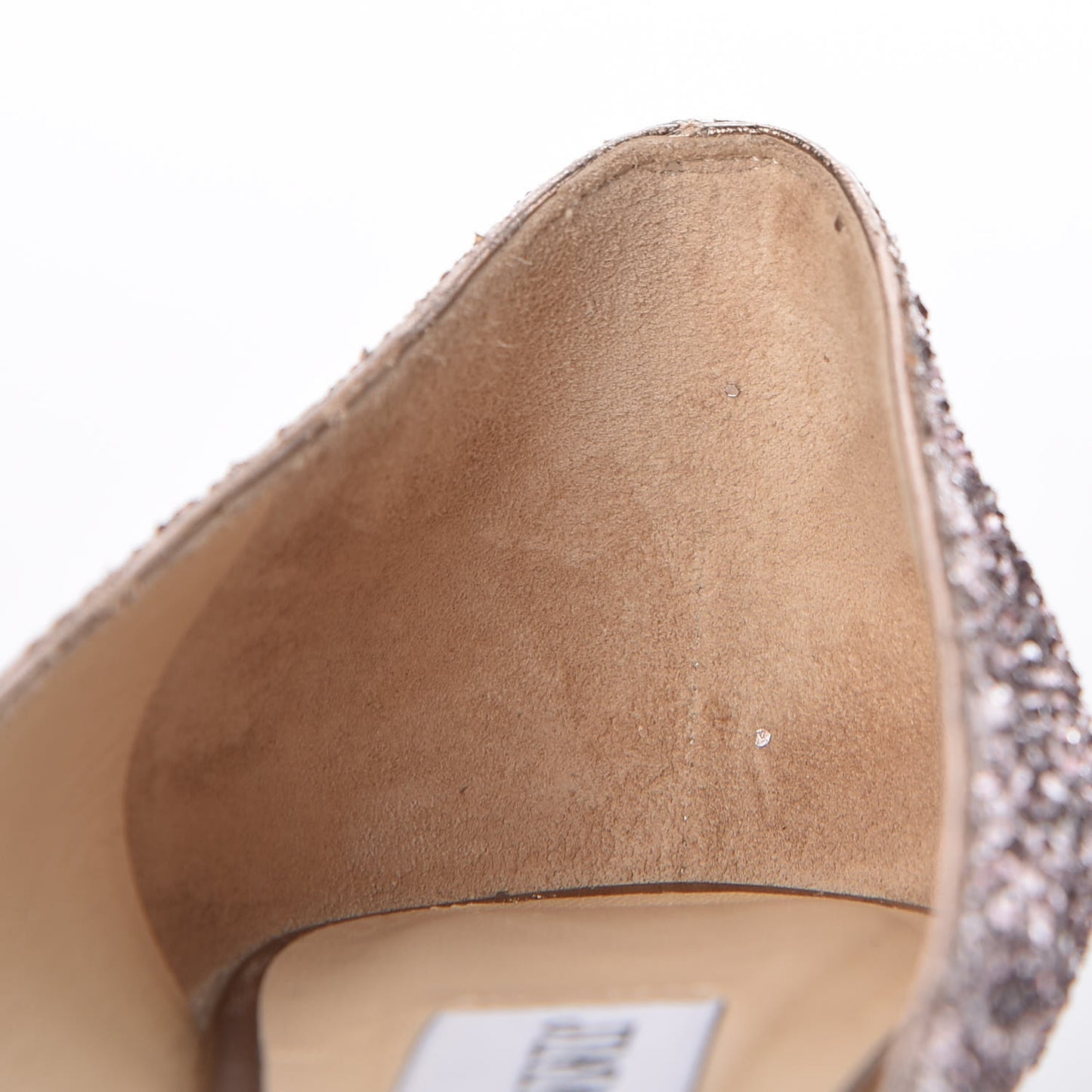 Glitter Pointy Toe Romy 85 Pumps 36.5 Pink