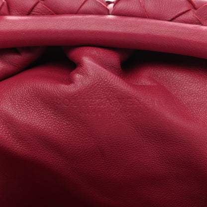 Bottega Veneta Nappa Maxi Intrecciato The Pouch Oversized Clutch Dark Red 7 of 11