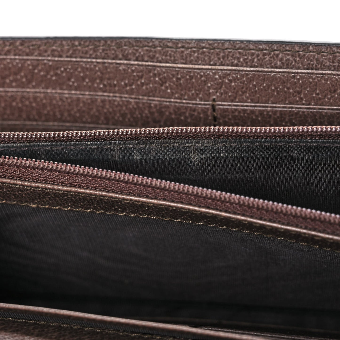 GG Supreme Monogram Web Ophidia Continental Wallet Brown