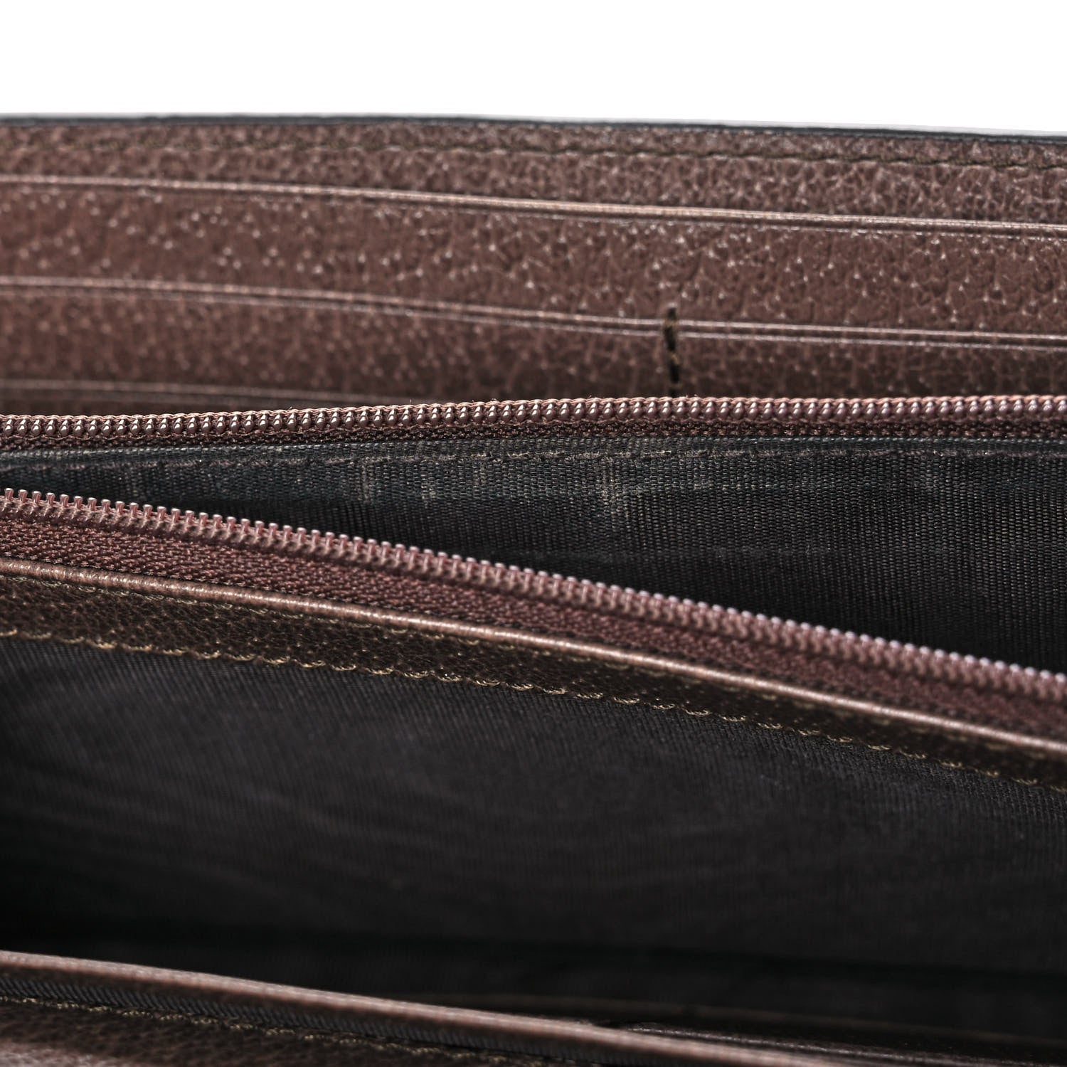 Gucci GG Supreme Monogram Web Ophidia Continental Wallet Brown 11 of 13