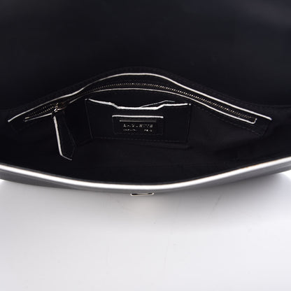Fendi Vitello Dolce Elite Monster Eyes Bi-Color Baguette Black Yellow 6 of 12