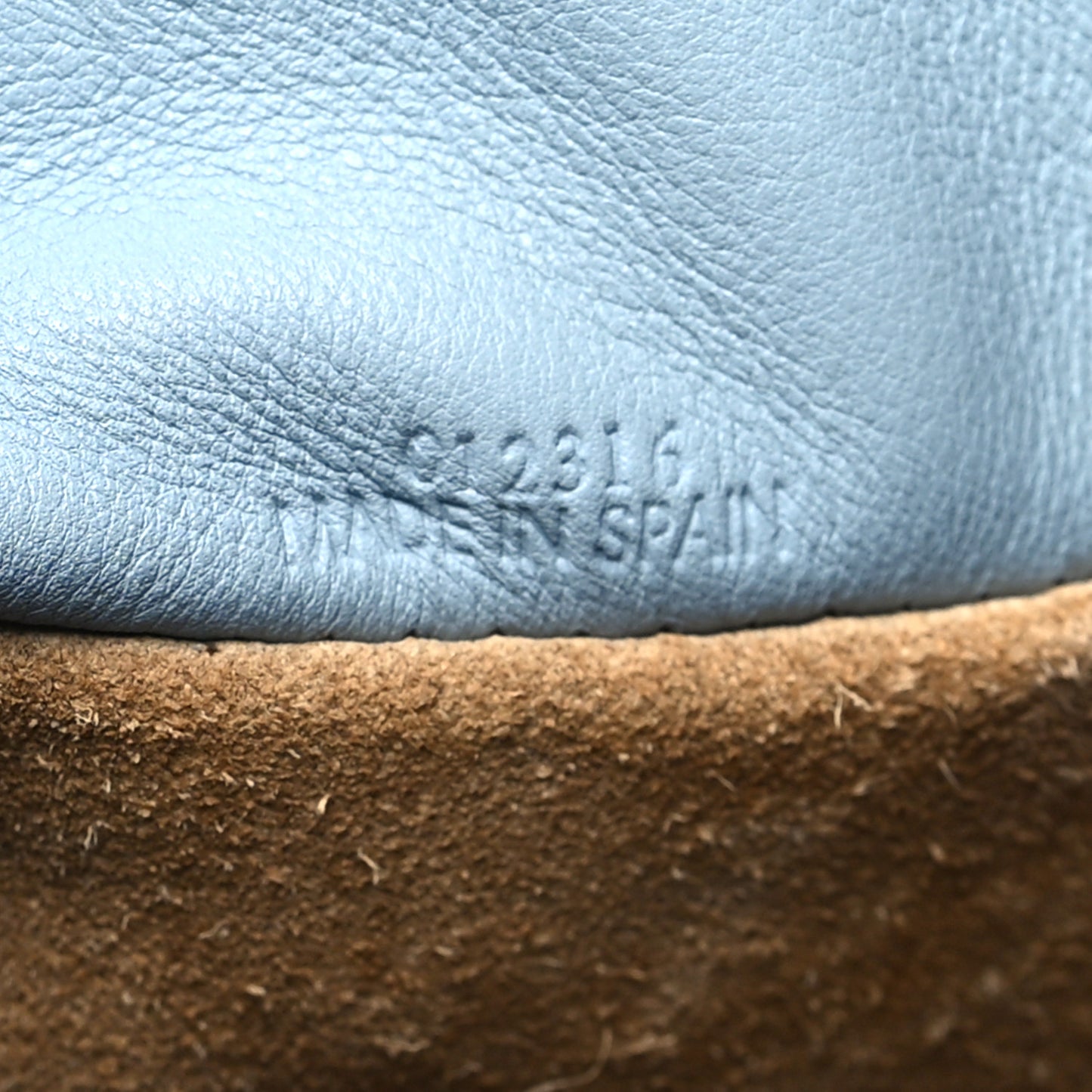 Nappa Medium Flamenco Knot Bag Dusty Blue