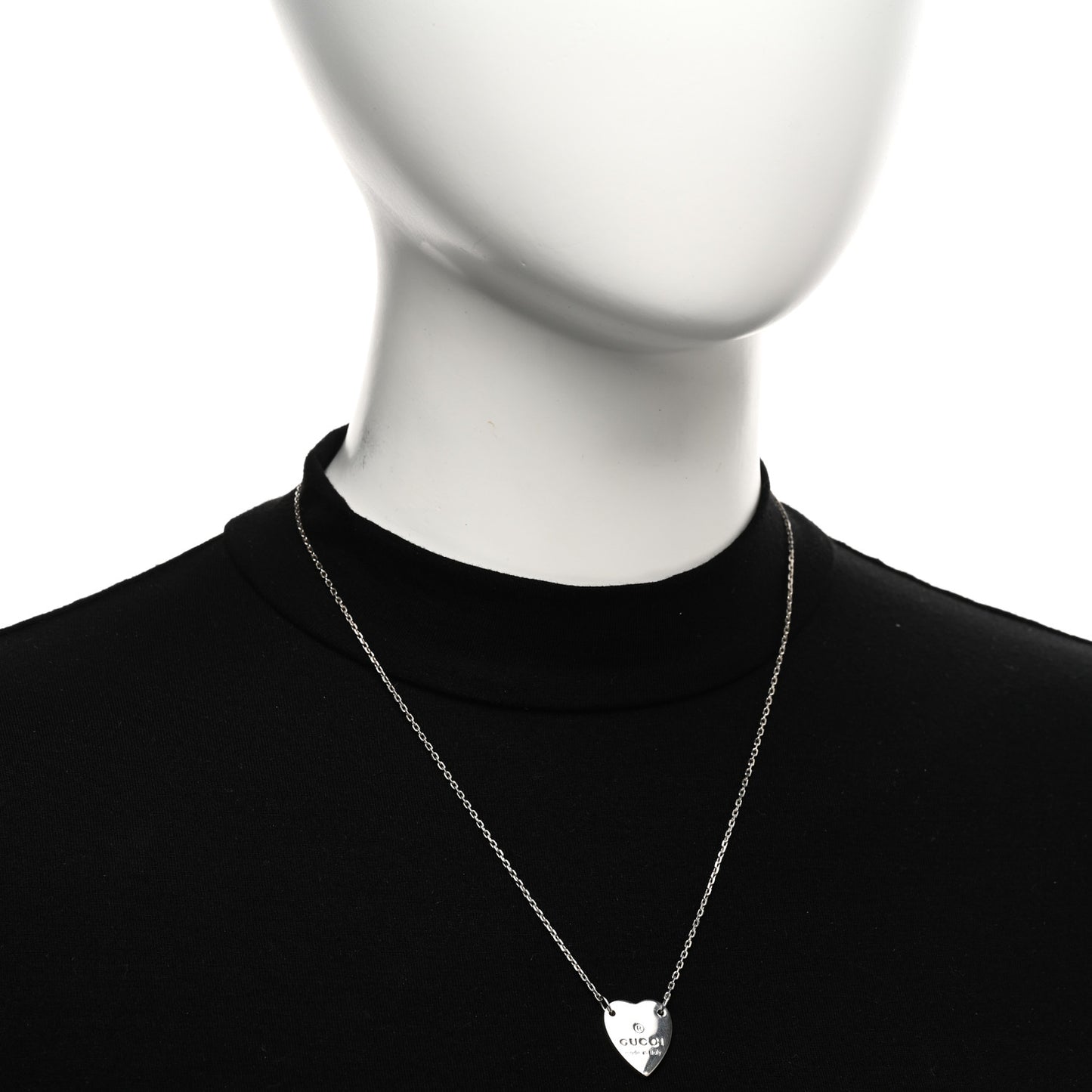 Sterling Silver Trademark Heart Pendant Necklace