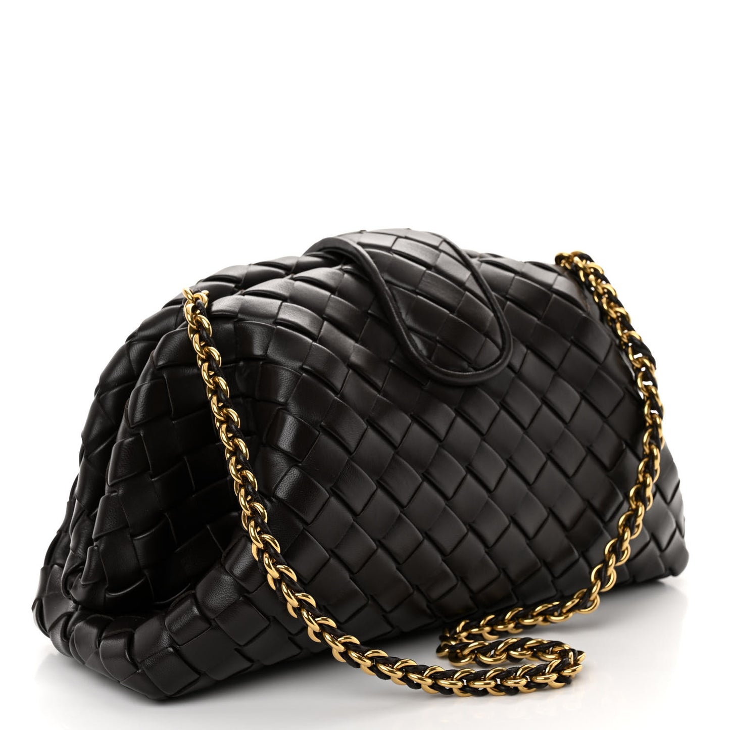 Nappa Intrecciato Teen The Lauren 1980 Clutch With Chain Fondant