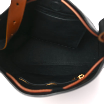 Tom Ford Calfskin Fisherman Hook Drawstring Hobo Bag Black 6 of 11