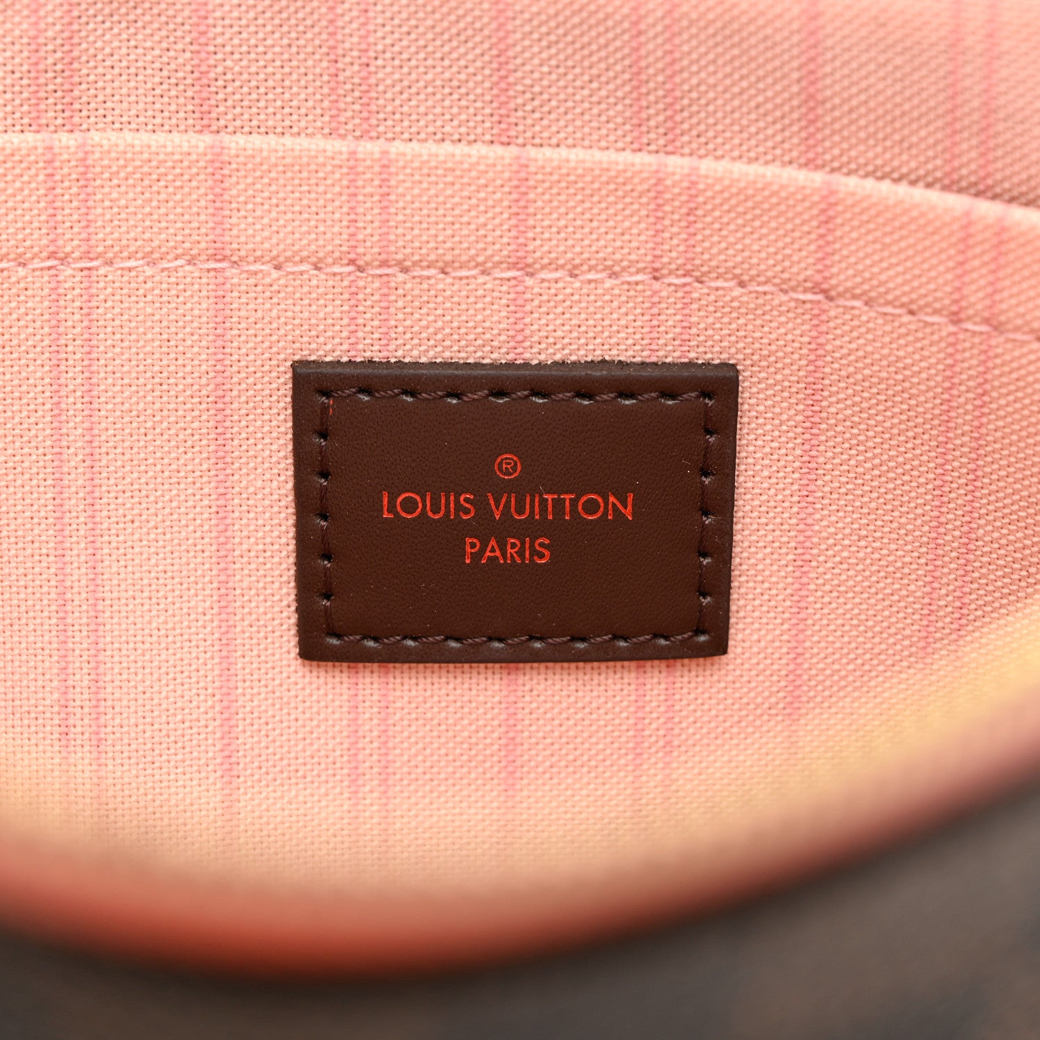Louis Vuitton Damier Ebene Neverfull MM GM Pochette Rose Ballerine 7 of 7