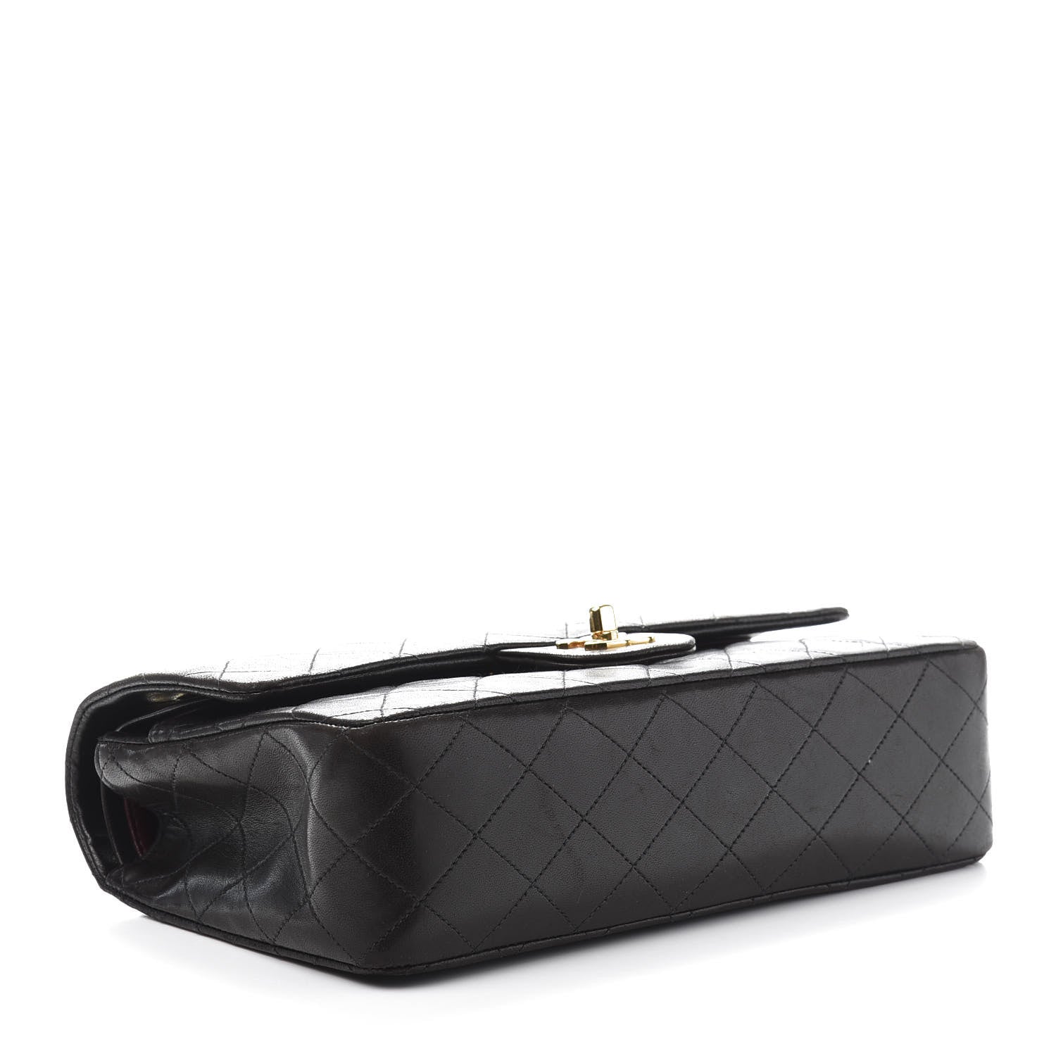Chanel Lambskin Quilted Medium Double Flap Black 4 of 17