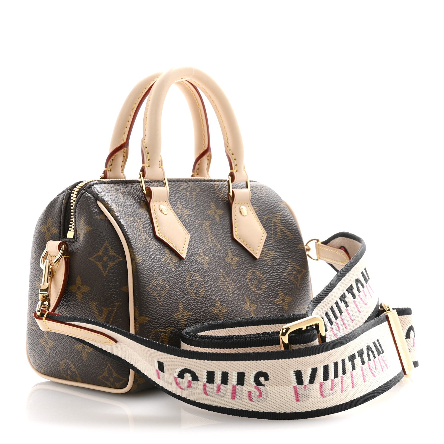 Louis Vuitton Monogram Speedy Bandouliere 20 Black 3 of 9