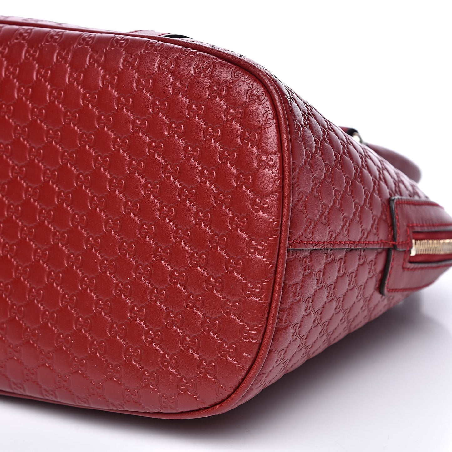 Microguccissima Medium Dome Bag Red