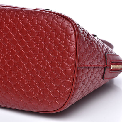 Gucci Microguccissima Medium Dome Bag Red 10 of 11