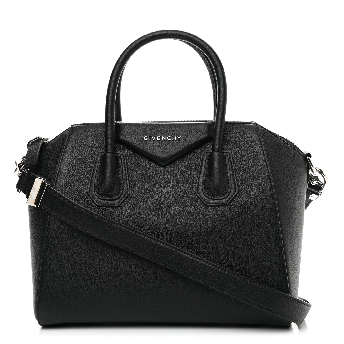 Sugar Goatskin Small Antigona Black