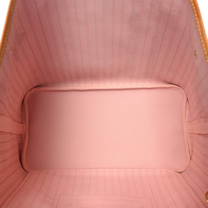 Louis Vuitton Damier Azur Neo Neverfull MM Rose Ballerine 6 of 11