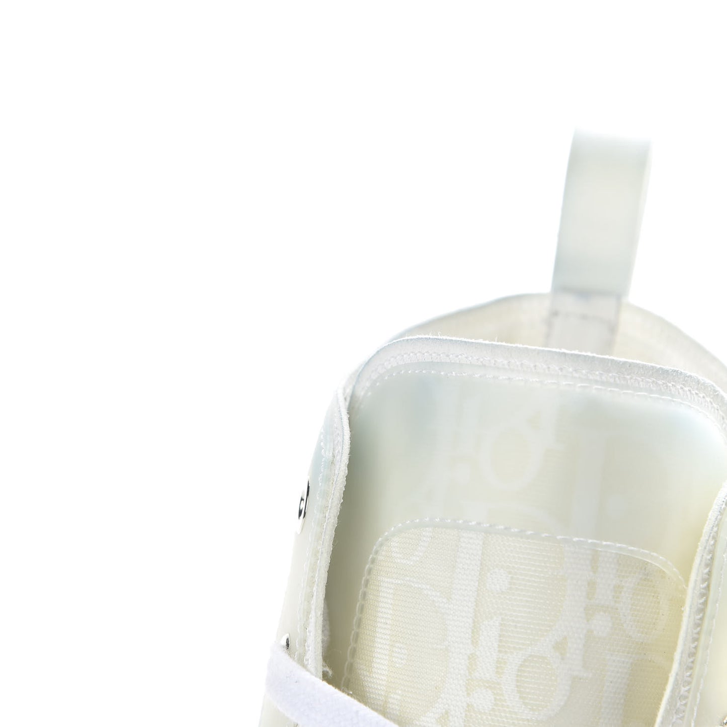 Technical Canvas Oblique Mens B23 High Top Sneakers 43 White
