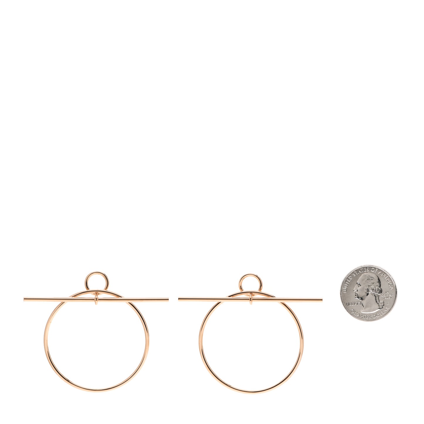 18K Rose Gold MM Loop Earrings