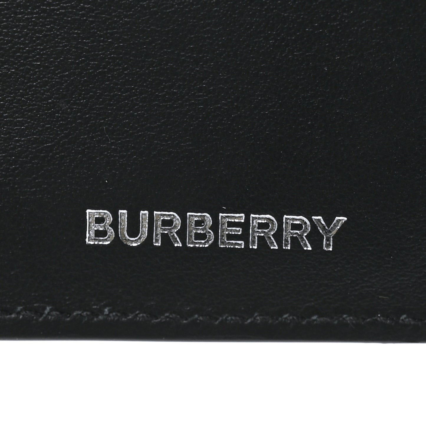 Calfskin Embossed Monogram Bi-Fold Wallet Black White