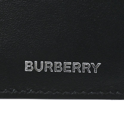 Burberry Calfskin Embossed Monogram Bi-Fold Wallet Black White 6 of 6