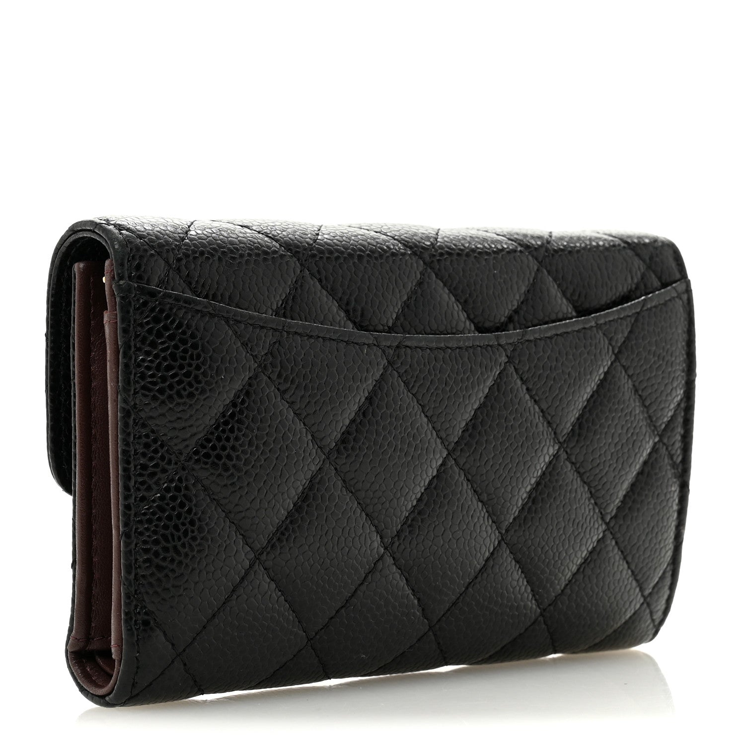 Chanel Caviar Quilted Medium Flap Wallet Black 3 of 10