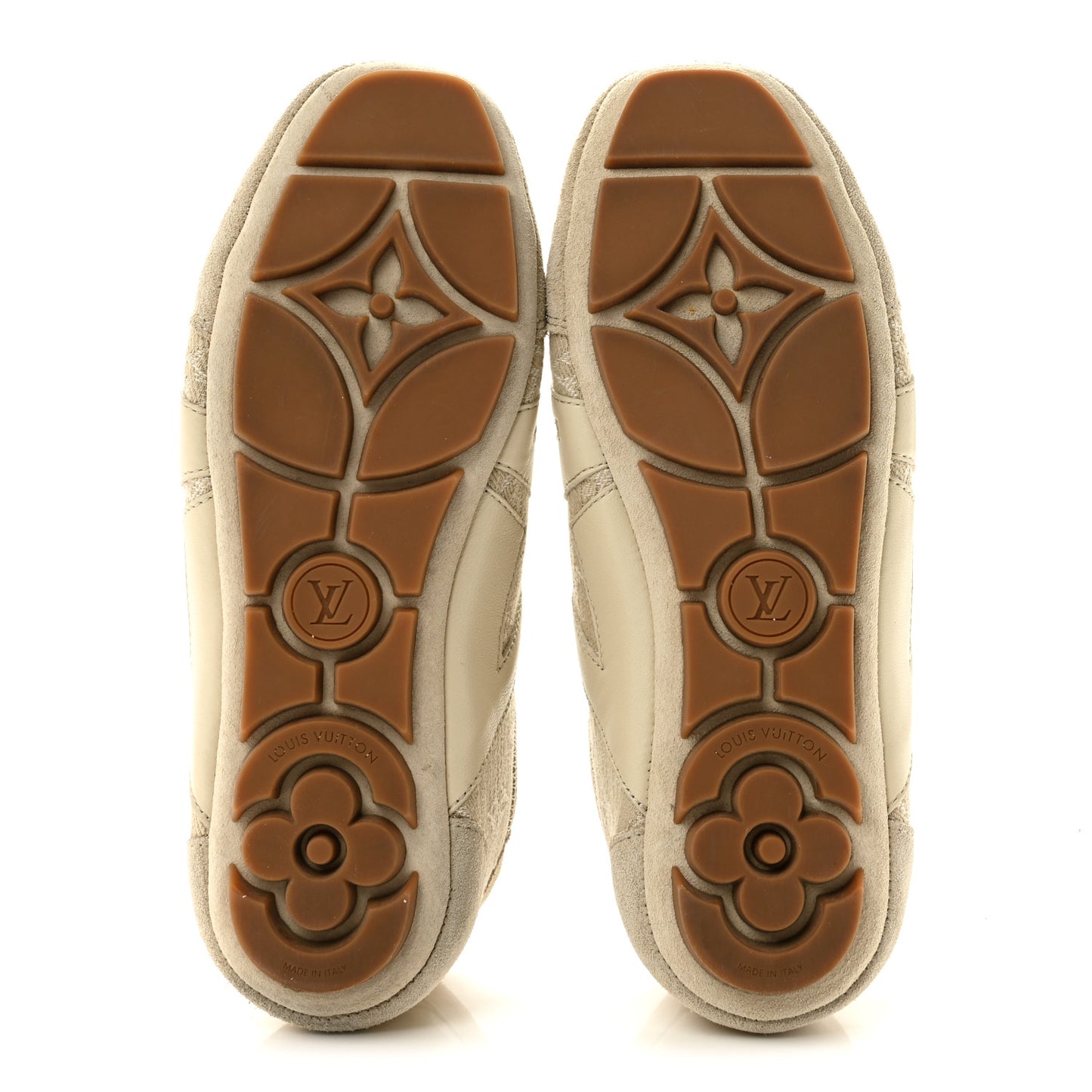 Monogram Denim LV Sneakerina 36 Greige