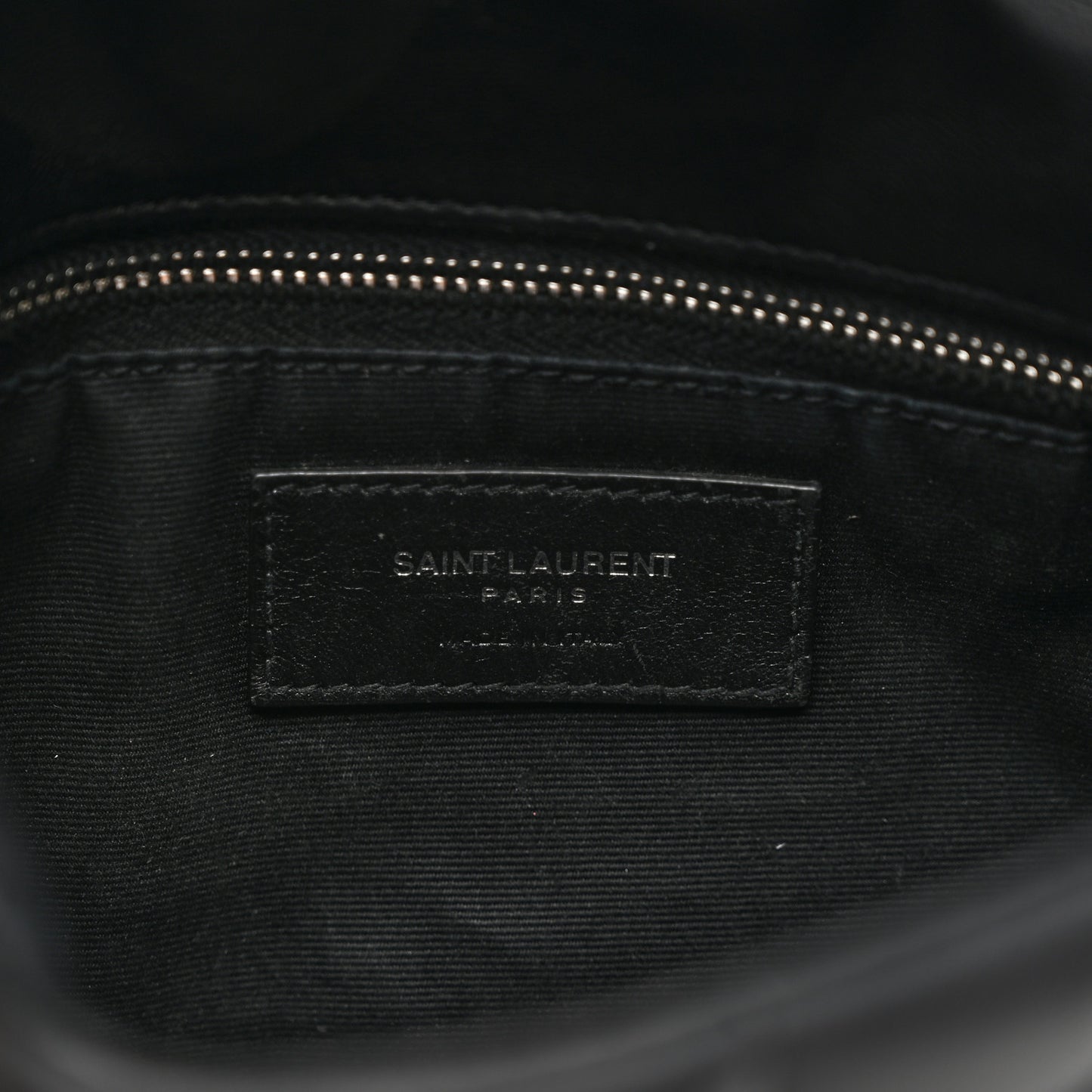 Lambskin Quilted Toy Loulou Puffer Monogram Chain Satchel Black