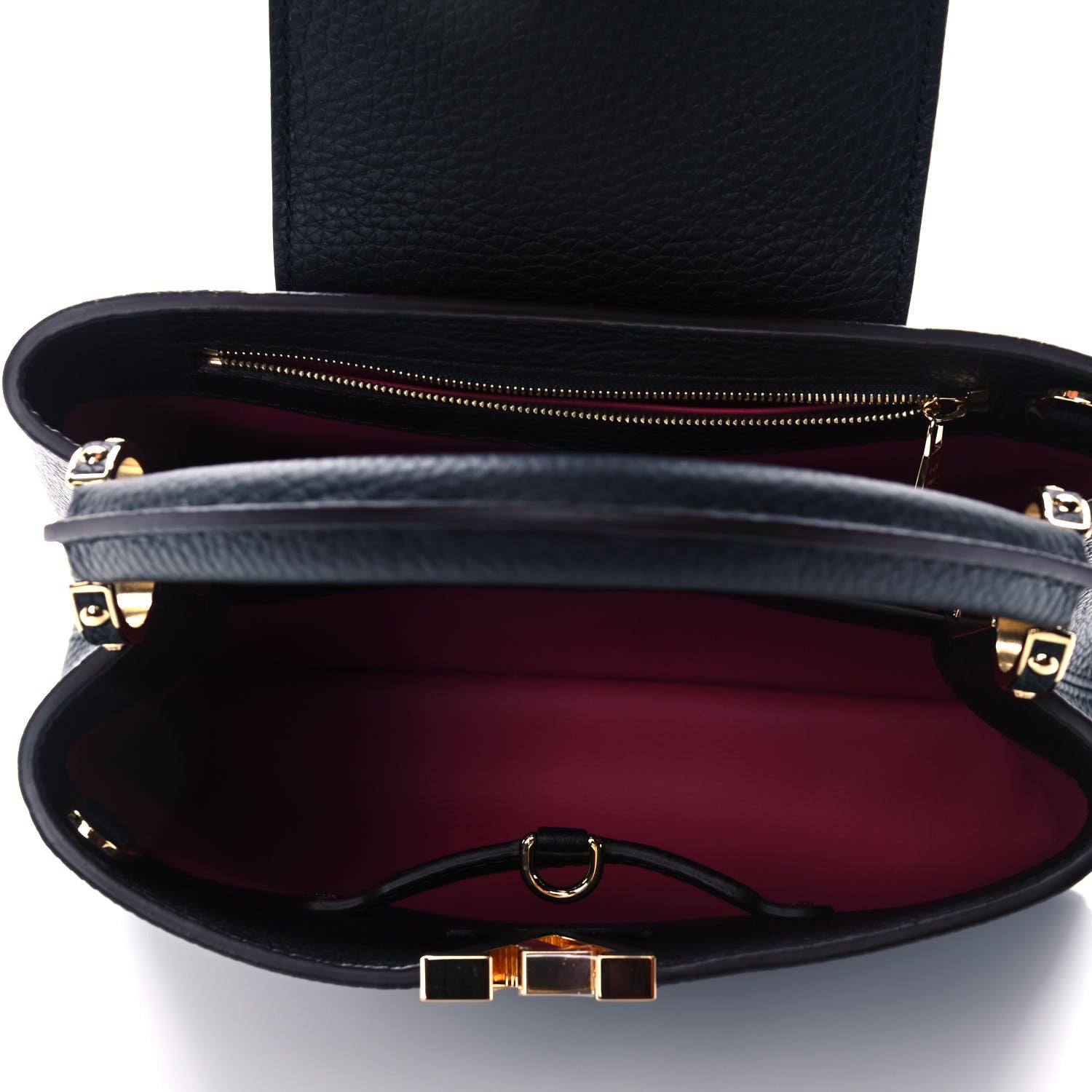 Louis Vuitton Taurillon Capucines BB Black 5 of 9