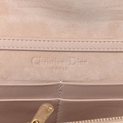 Christian Dior Grained Calfskin Diorama Wallet on Chain Pouch Nude 6 of 13