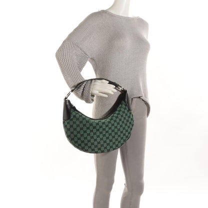 Gucci Monogram Half Moon Hobo Green 2 of 7